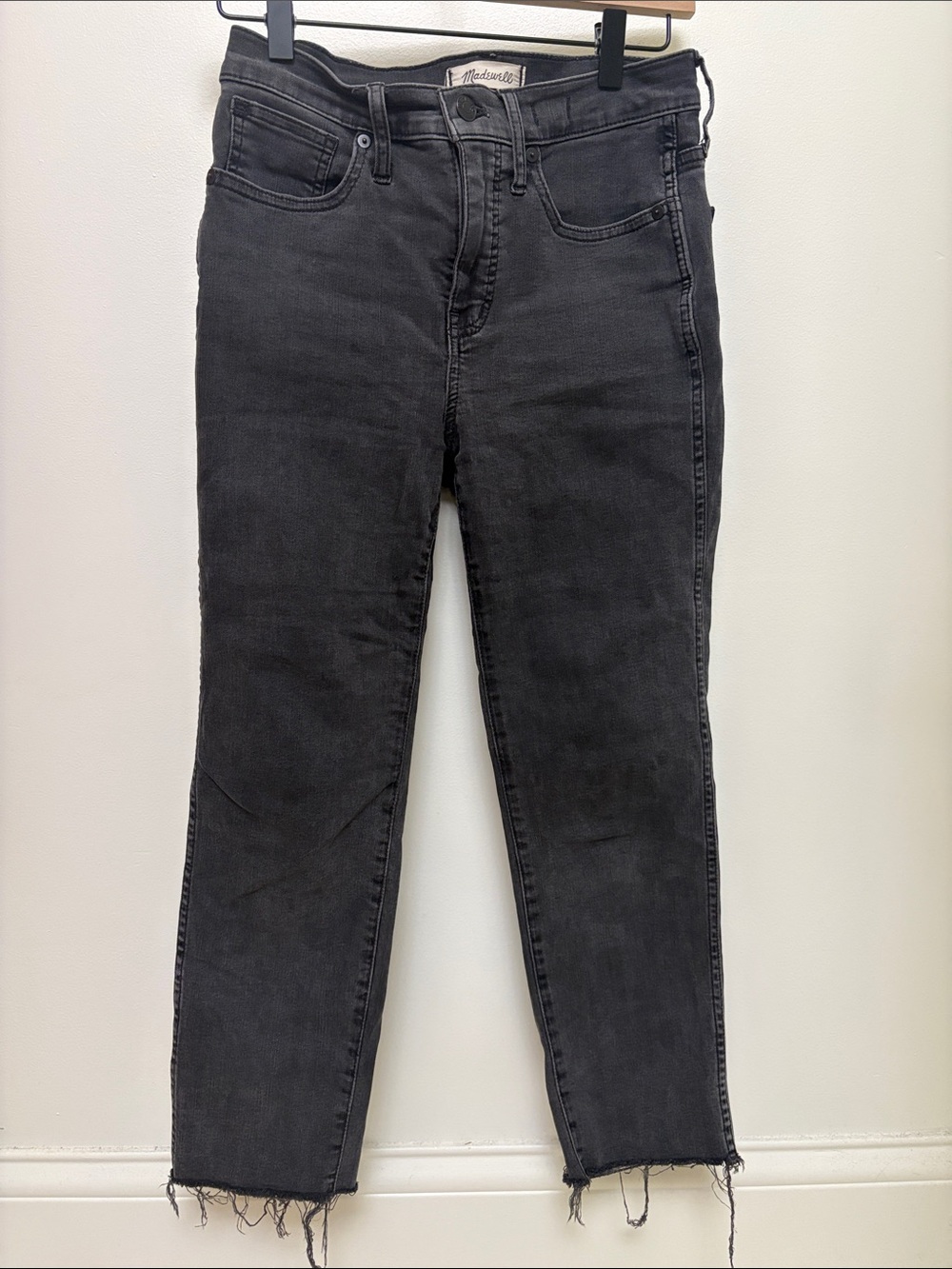 Madewell Charcoal Gray Stovepipe Jean